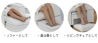 ゲルマニウム温浴器ディヴァーノの利用シーン1